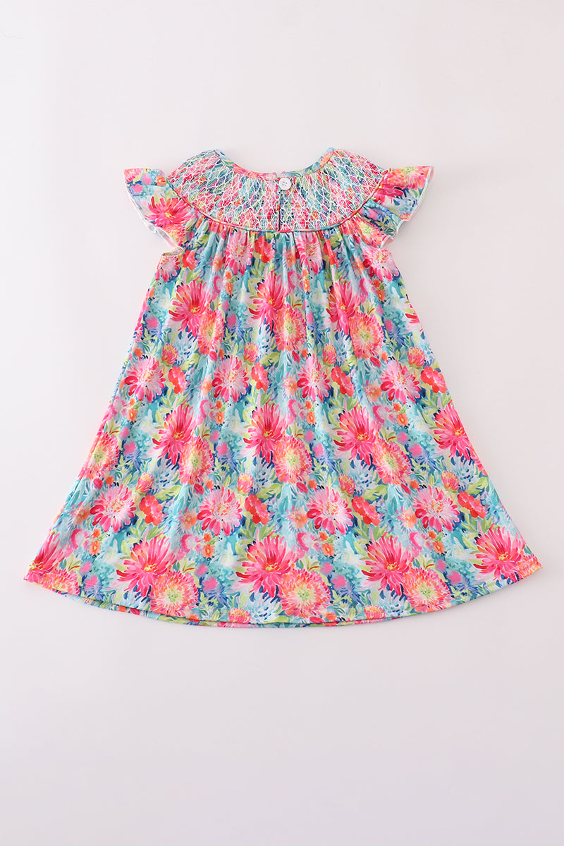 Sunshine garden smocked dress