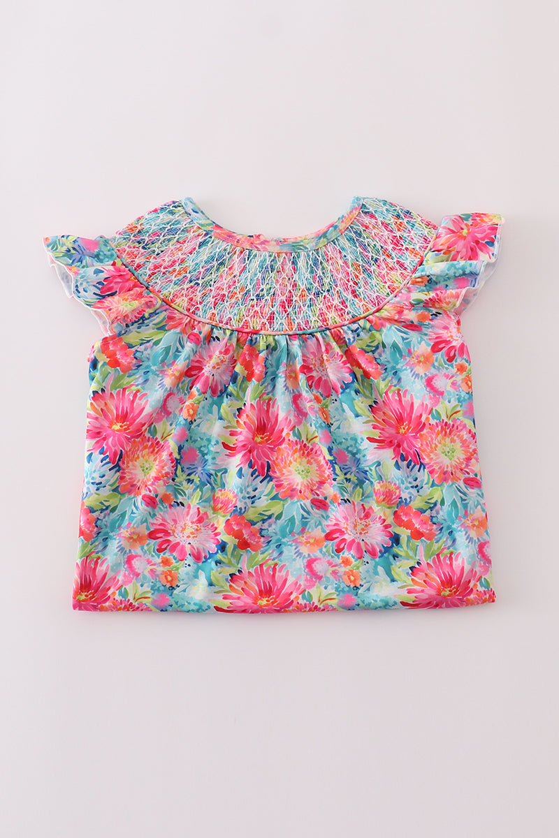 Sunshine garden smocked dress