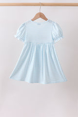 Blue School Apple French Knot Dress