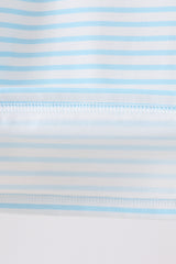Blue School Apple French Knot Top