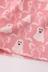 Halloween ghost embroidery ruffle dress