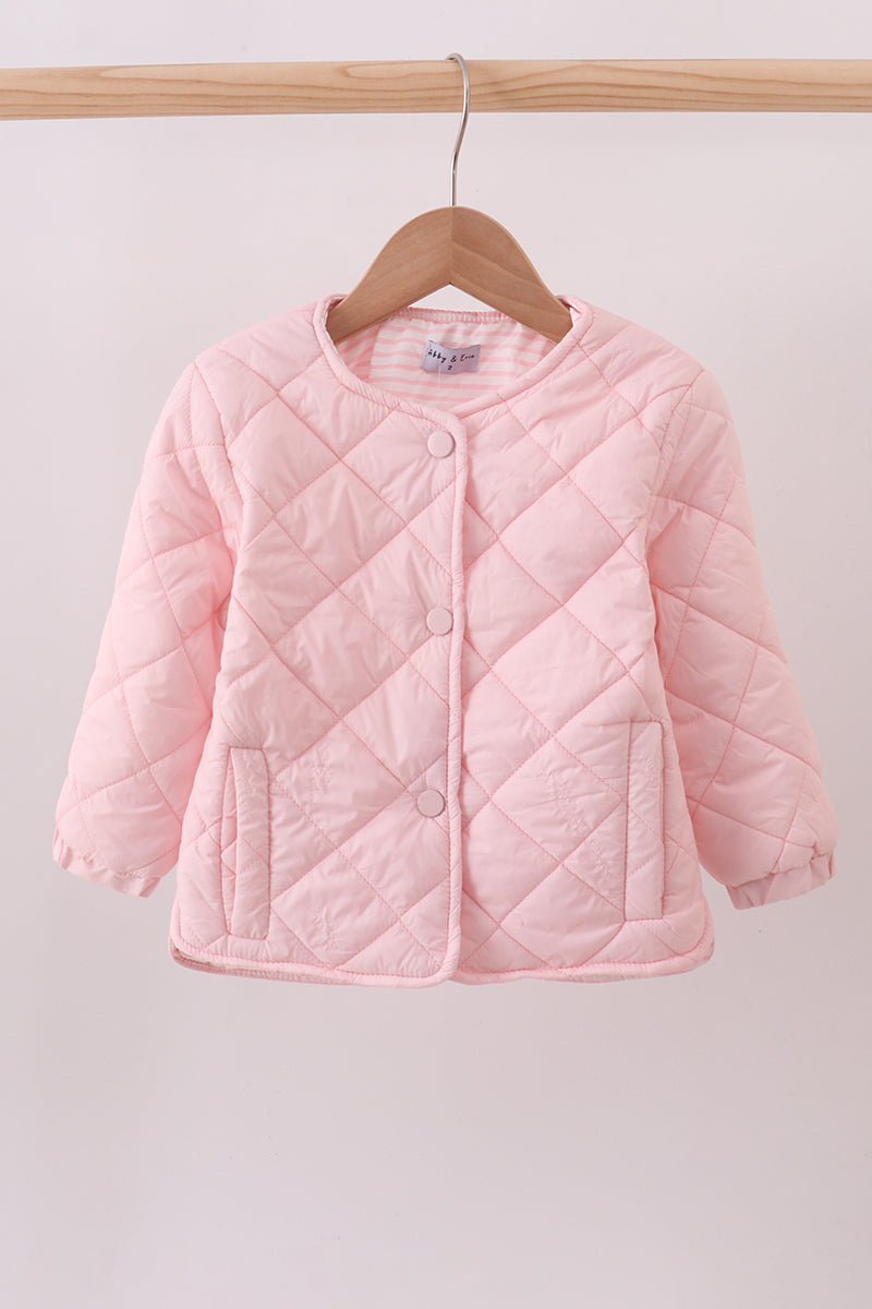 Pink quilted jacket