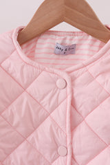 Pink quilted jacket