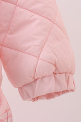 Pink quilted jacket
