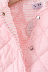 Pink quilted jacket