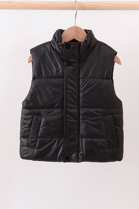 Black mom&me puffer vest
