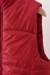 Maroon mom&me puffer vest