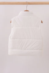 White mom&me puffer vest