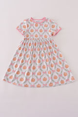 Pink pumpkin bamboo dress