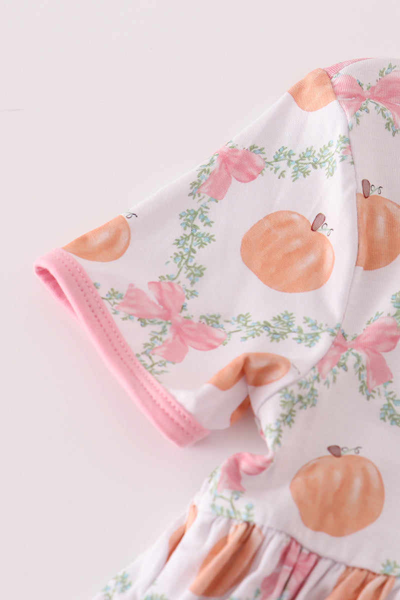Pink pumpkin bamboo dress