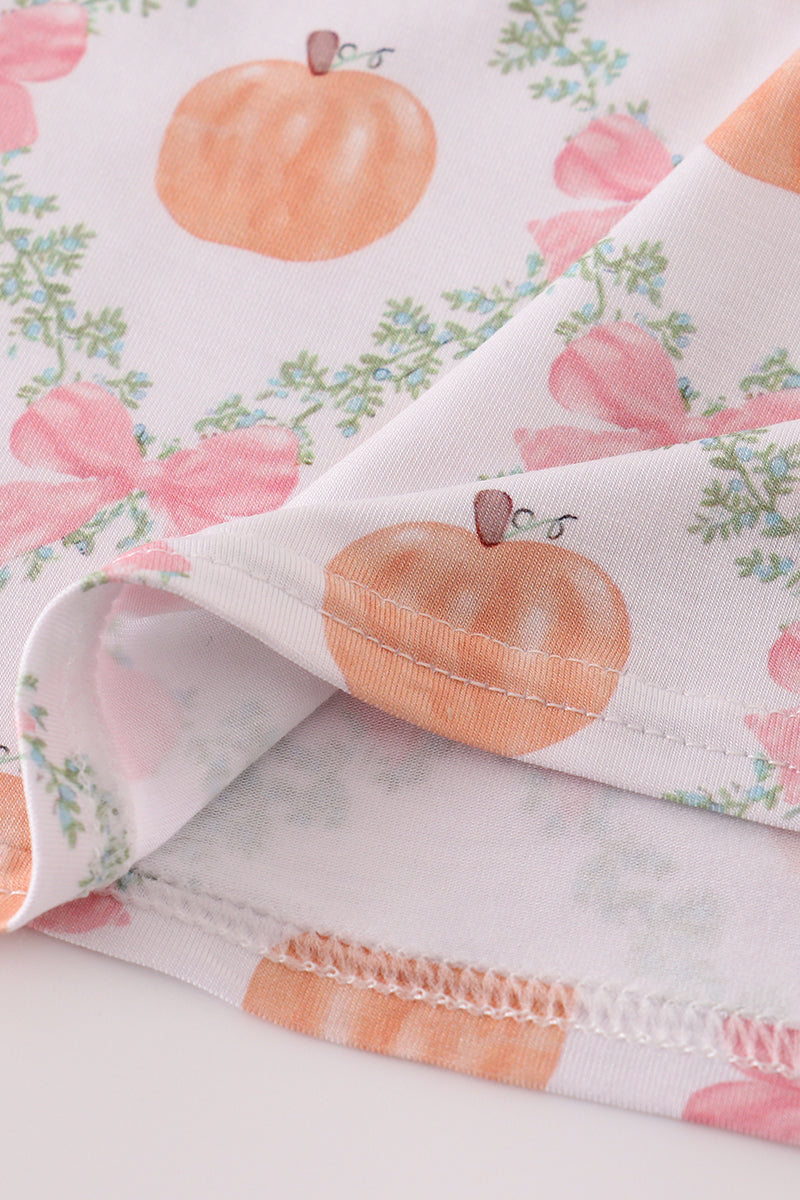 Pink pumpkin bamboo dress
