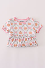 Pink pumpkin bamboo dress