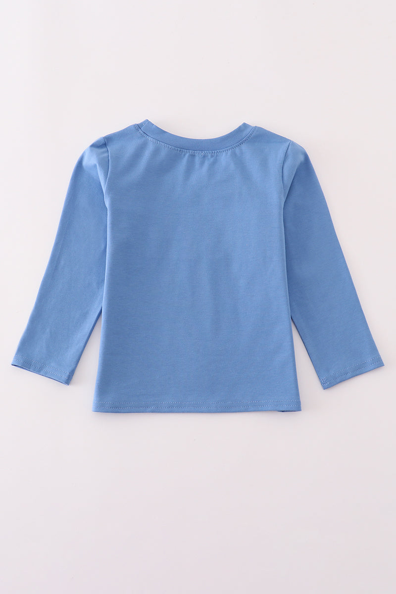 Blue fire fighter top