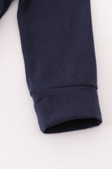 Navy duck embroidery bubble