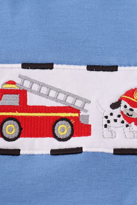 Blue fire fighter bubble