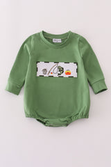 Green fishing embroidery bubble