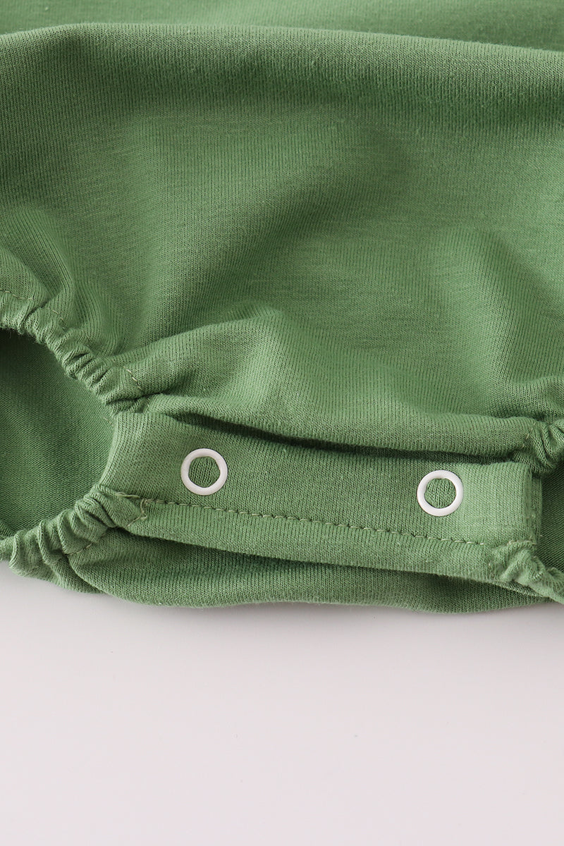 Green fishing embroidery bubble