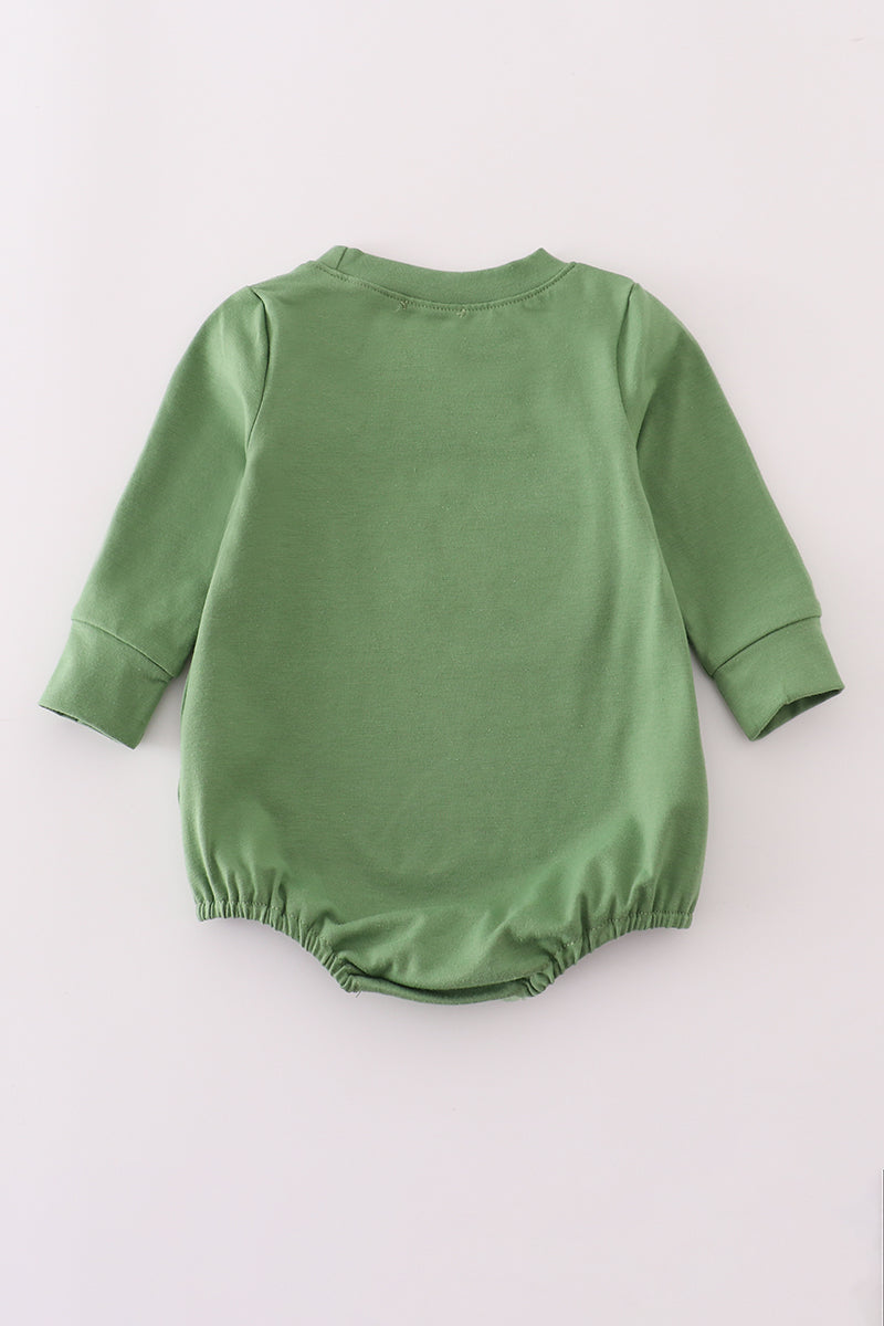 Green fishing embroidery bubble