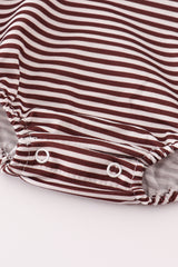 Brown turkey french knot stripe bubble