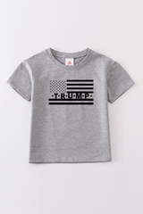 Gray Trump t-shirt Adult Kids and baby bubble