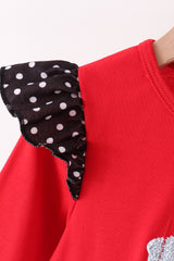 Red Milk Cookies French Knot Bloomer Set