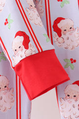 Blue santa claus bamboo pajama set