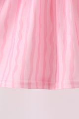 Pink ghost applique stripe bloomer set