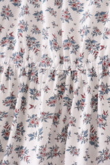 Teal floral mom dress