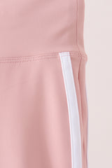Pink Flare Double Side Stripe Active Pants