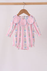 Pink Pearl Bow Floral Bubble