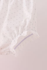 Pink pumpkin embroidery bloomer set