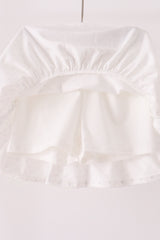 Pink pumpkin embroidery skorts set