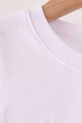 Blue pumpkin embroidery top