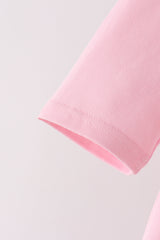 Pink floral bow bloomer set
