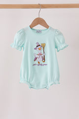 Blue goose embroidery bubble