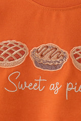 Sweet as pie embroidery top