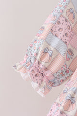 Pink pumpkin smocked mom&me dress