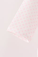 Pink santa claus dot applique ruffle bubble