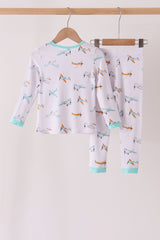 Airplane bamboo 2pc pants set