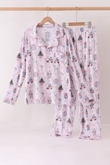 Pink nutcracker bamboo mom&me pajama set