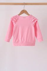 Pink Milk Cookies Ruffle Top