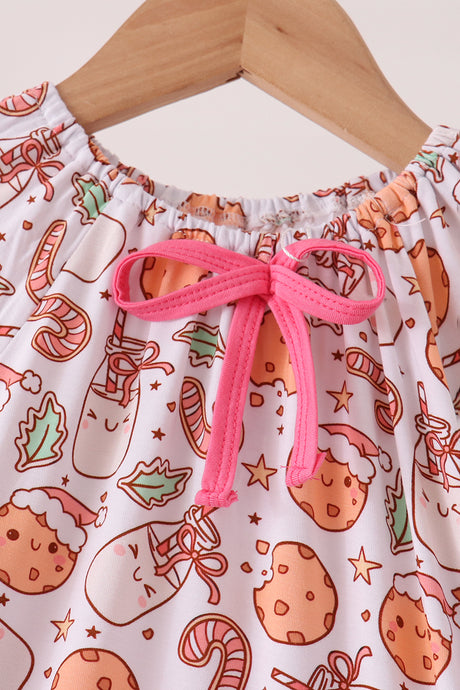 Red milk cookie bamboo dress