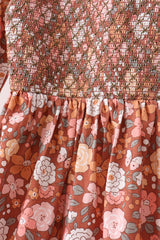 Floral Smocked Mom Dress