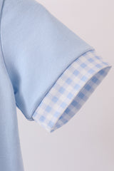 Blue ghost embroidery bubble
