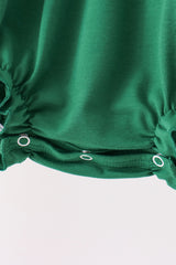 Forest bow smocked ruffle bubble