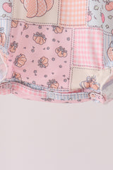 Pink pumpkin ruffle bubble