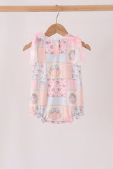 Pink pumpkin ruffle bubble