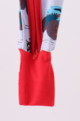 Blue Racing Car Bamboo Romper
