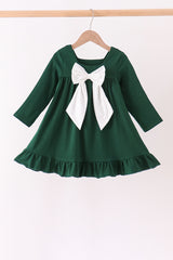 Forest nativity ruffle dress