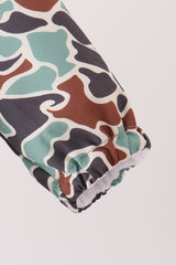 Green Camouflage Raincoat